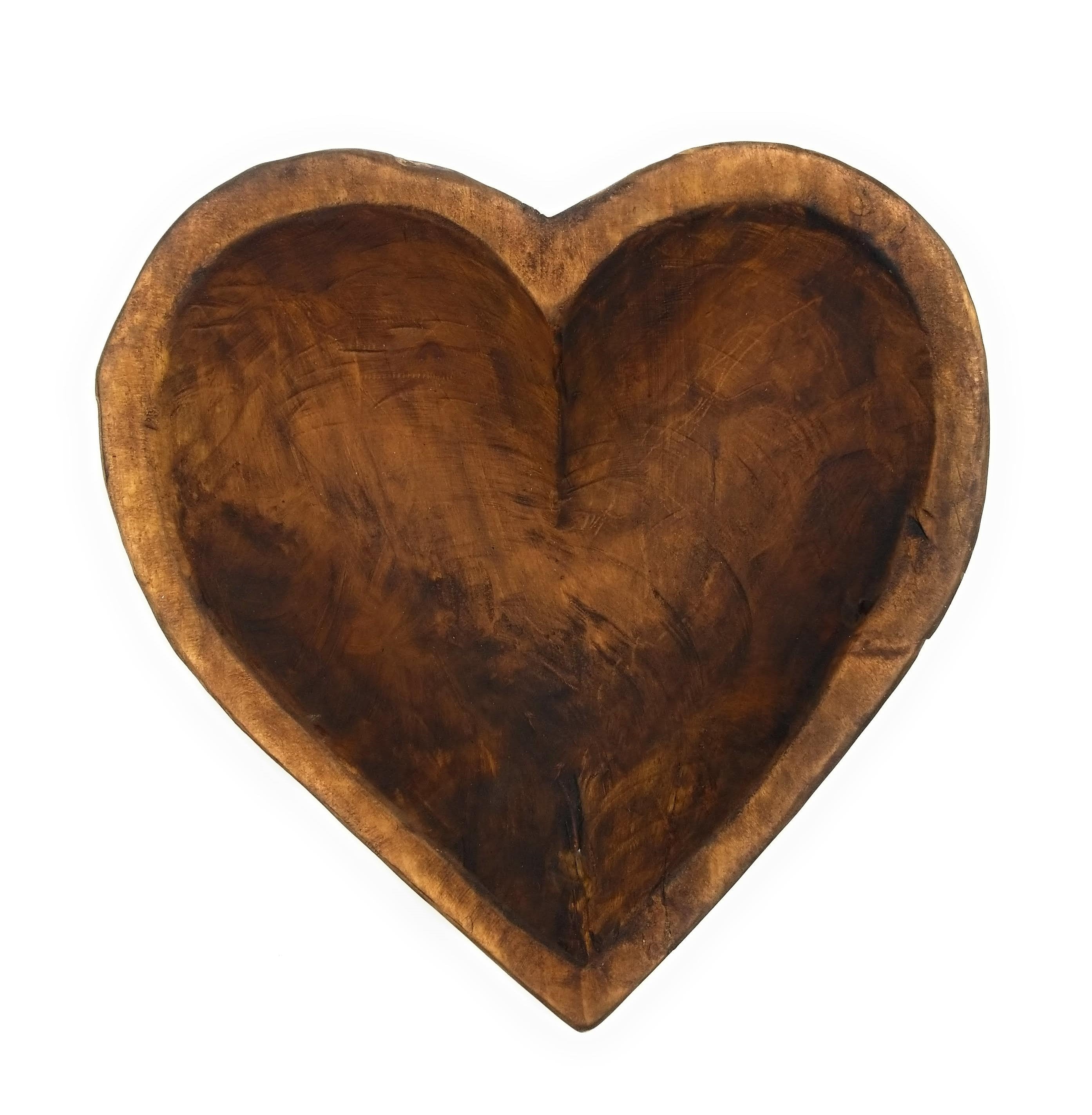 Bundle Deal- Large Heart Bowl + Itty Bitty Heart Bowl Bundle Rustic Heart Dough Bowl Bundle - Ranch Junkie Mercantile LLC
